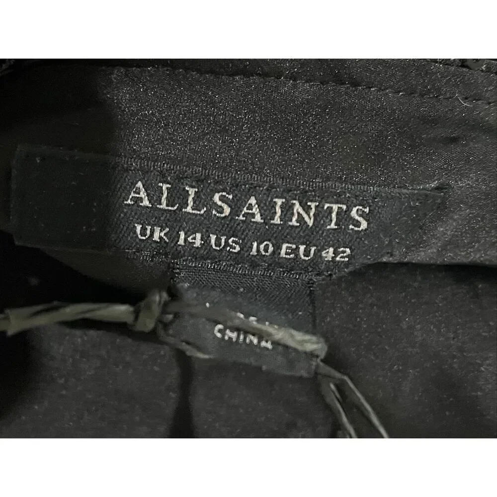 AllSaints Womens Chantelle Dress -10 - Picture 7 of 9